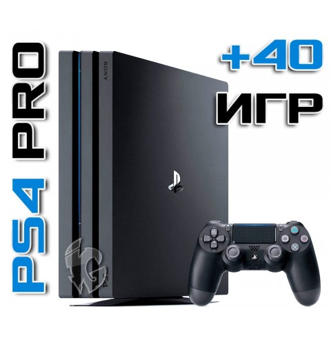 PlayStation 4 PRO 1 TB + 40 игр